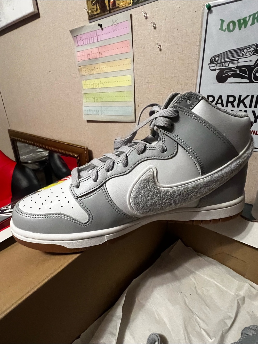Nike Red Shoe Box with White Label - Picture 3 of 6